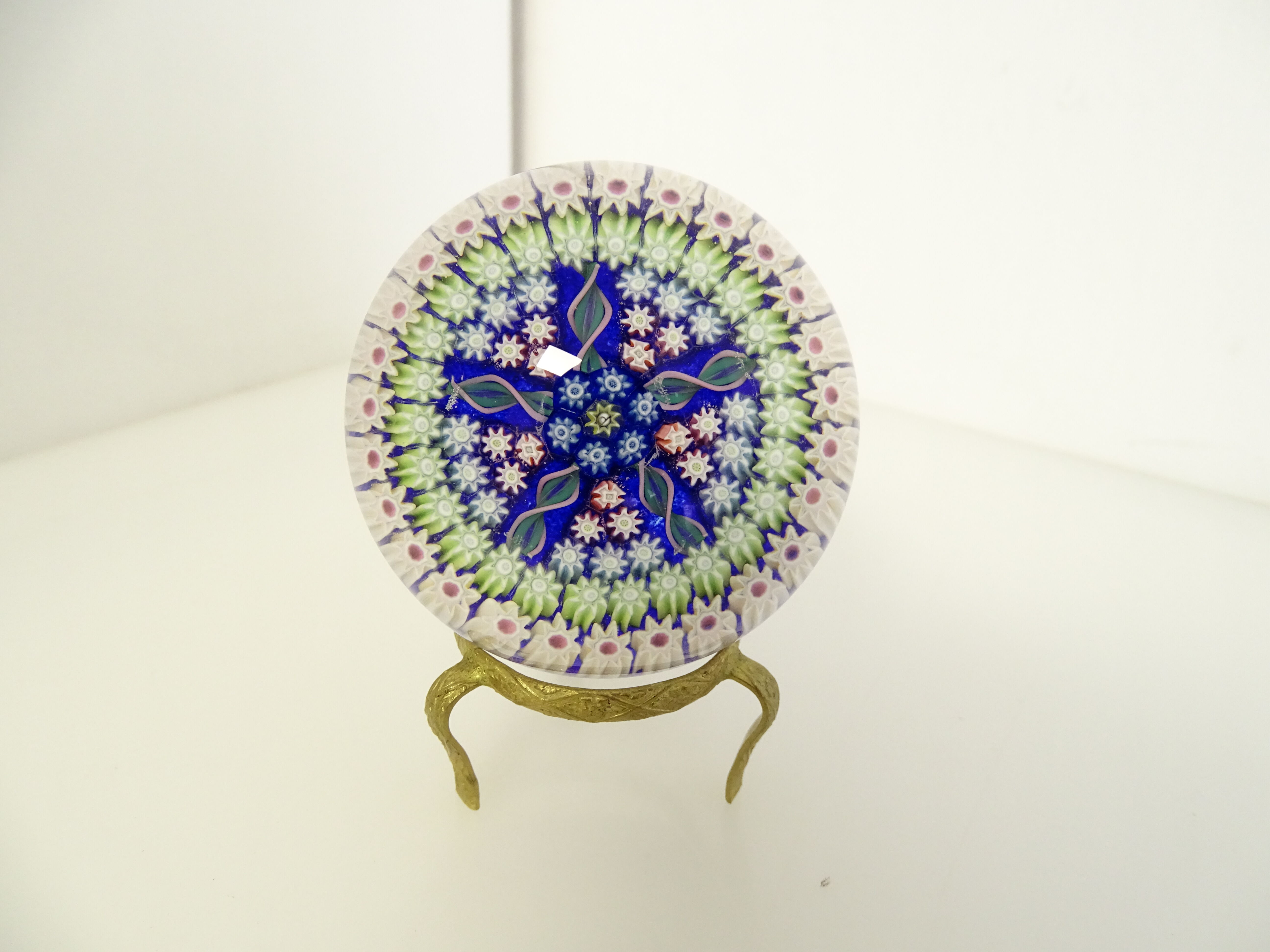 Perthshire millefiori paper press with a parchment ball