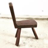 Solid wood tripod tripod milking chair