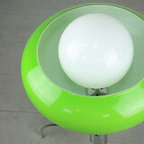 Lampadaire en verre vert vert italien du milieu du siècle