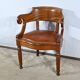 Mahogany Office Armchair, Louis Philippe Period – Mid-19th Century
