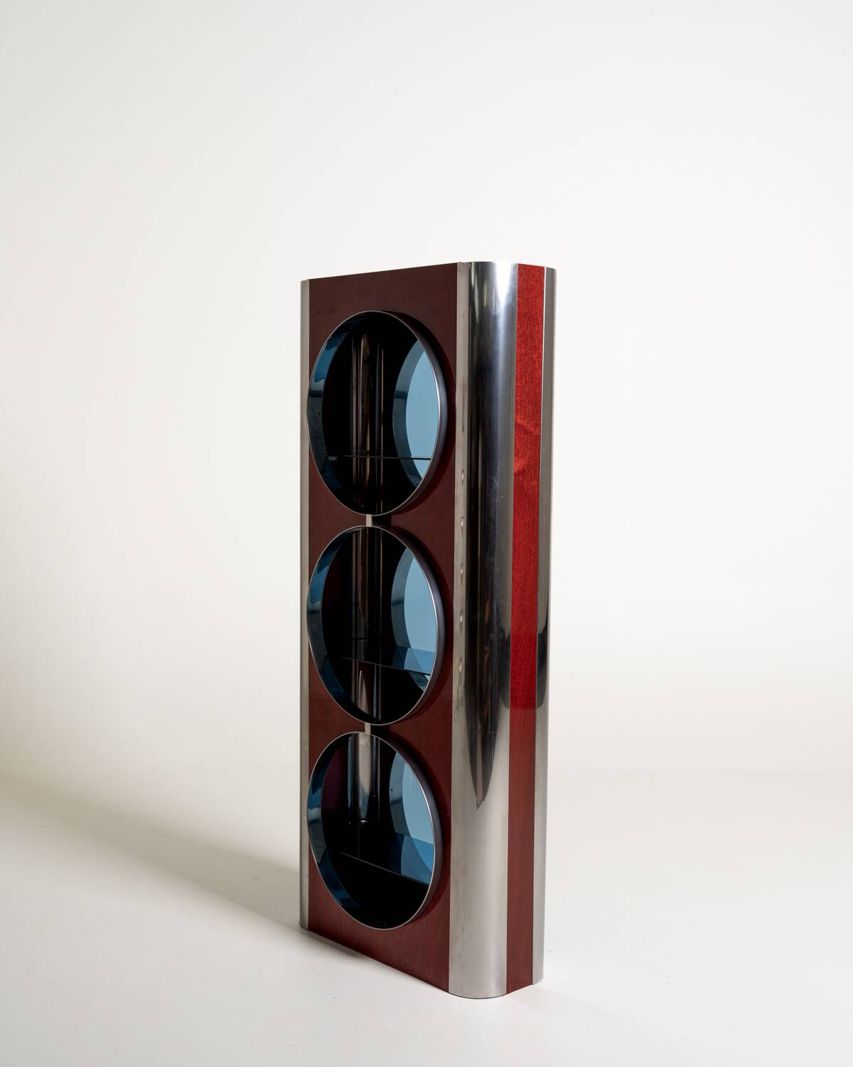 Italian display cabinet attributed to Willy Rizzo, 1970s