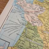 Printed in 1900, map of economic France.