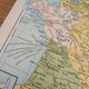 Printed in 1900, map of economic France.