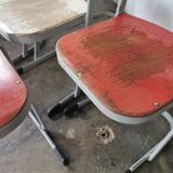 Set de 14 chaises vintages empilables