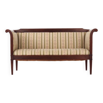 Empire style mahogany sofa, French design, 1940s, manufacture: Denmark