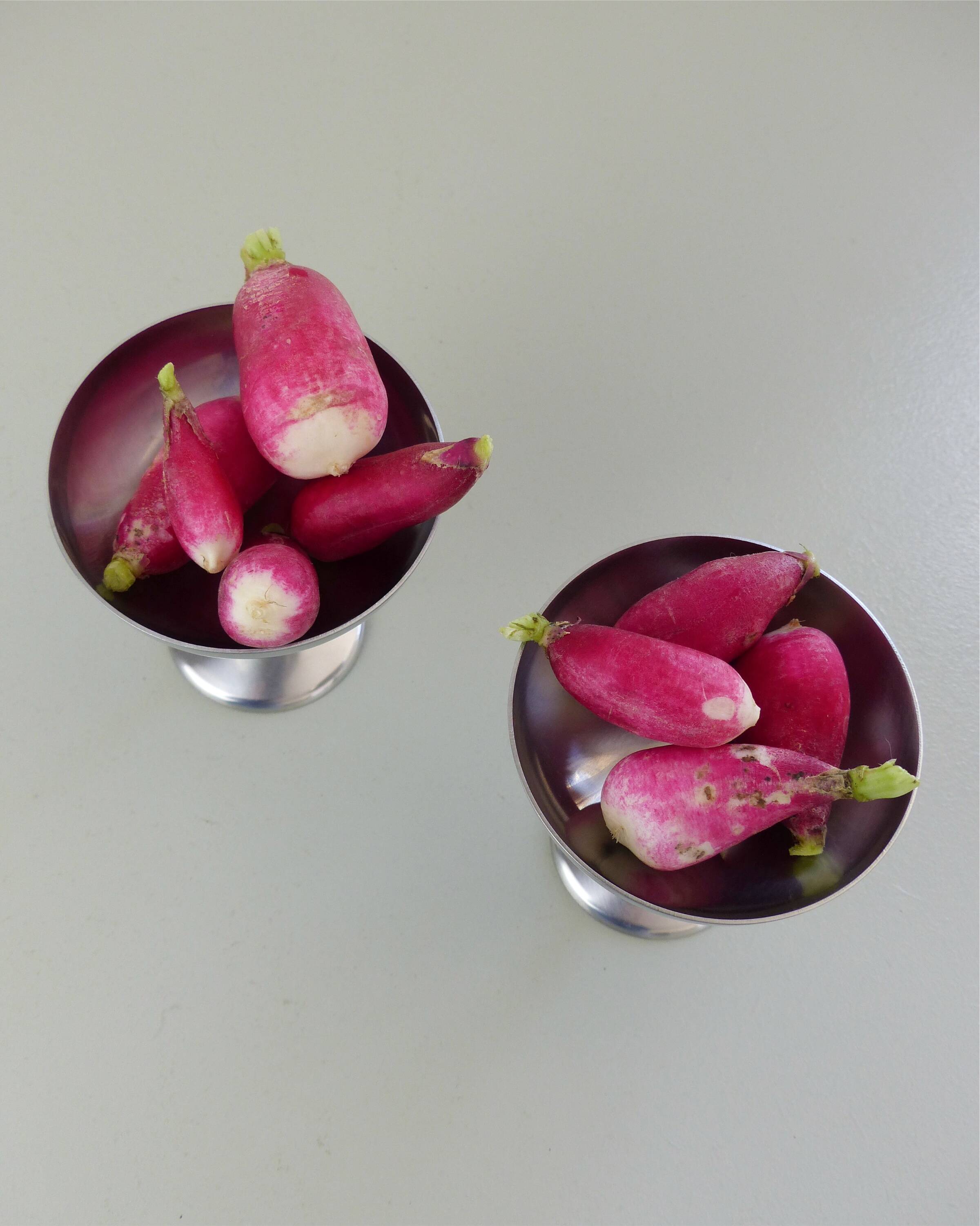 Set of 6 GD stainless steel ice cream cups