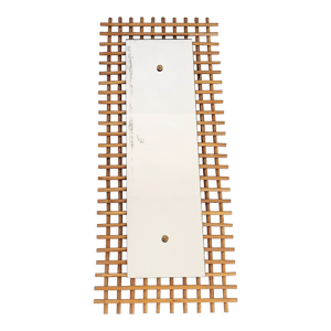 miroir 80x33cm rotin - 1950