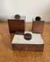 Art Deco wooden and metal boxes