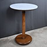 Walnut and marble gueridon, Restoration style – early 20th century