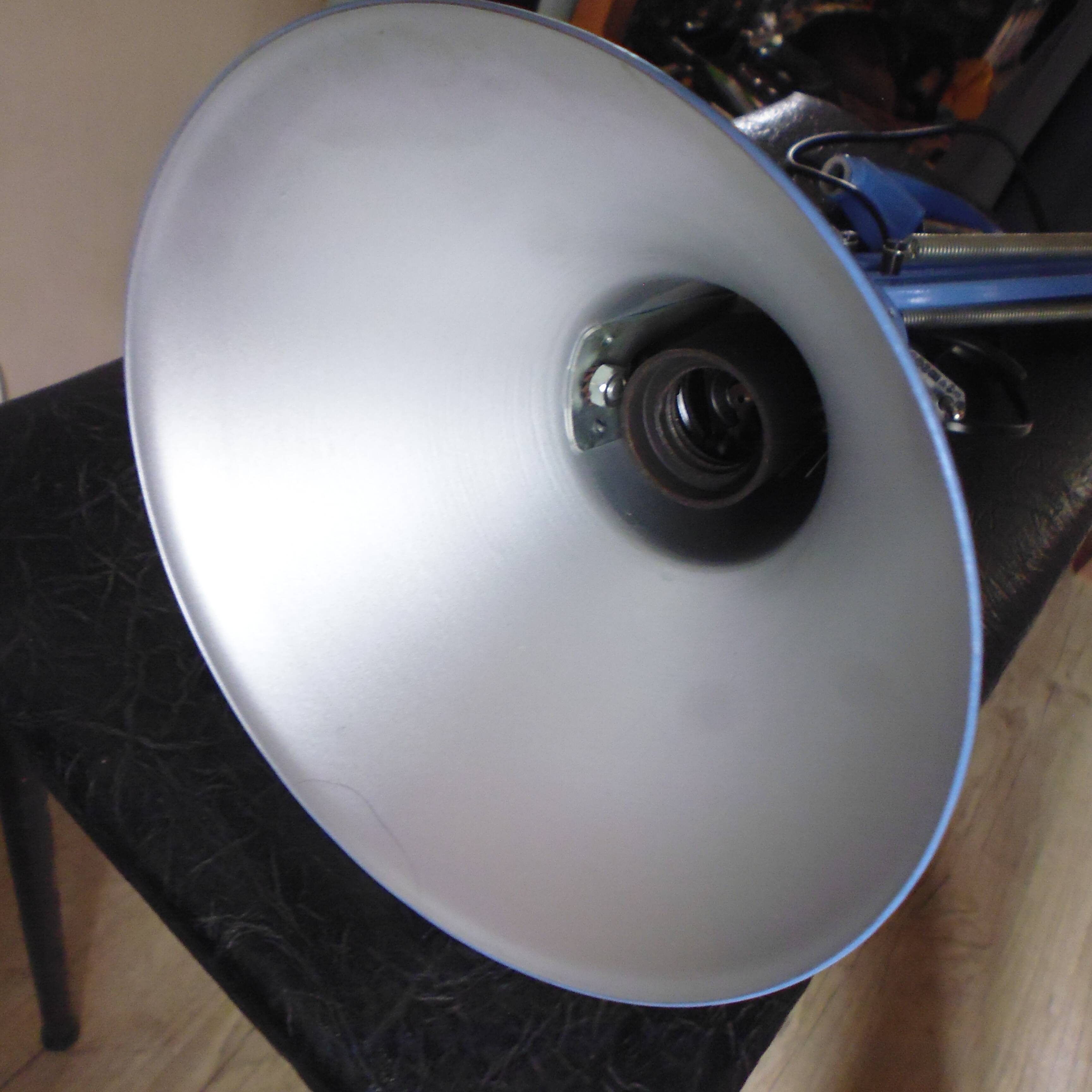 Twist vintage blue workshop lamp 50s 60s