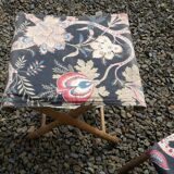 Chaise et tabouret anciens pour enfant