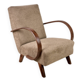 Fauteuil H 410 conçu par Jindrich Halabala, années 1940, Tchécoslovaquie