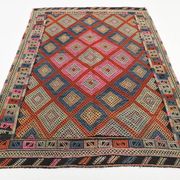 5x7 Pink & Blue Handmade Kilim Rug, 167x226Cm