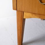 Scandinavian secretary with hinged lid