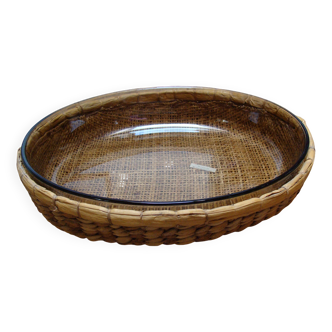 Large vintage Arcopal oven dish