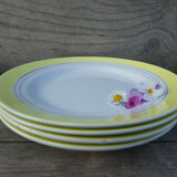 4 old Gien flat plates