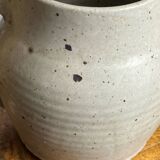 Large pyrite stoneware pitcher
