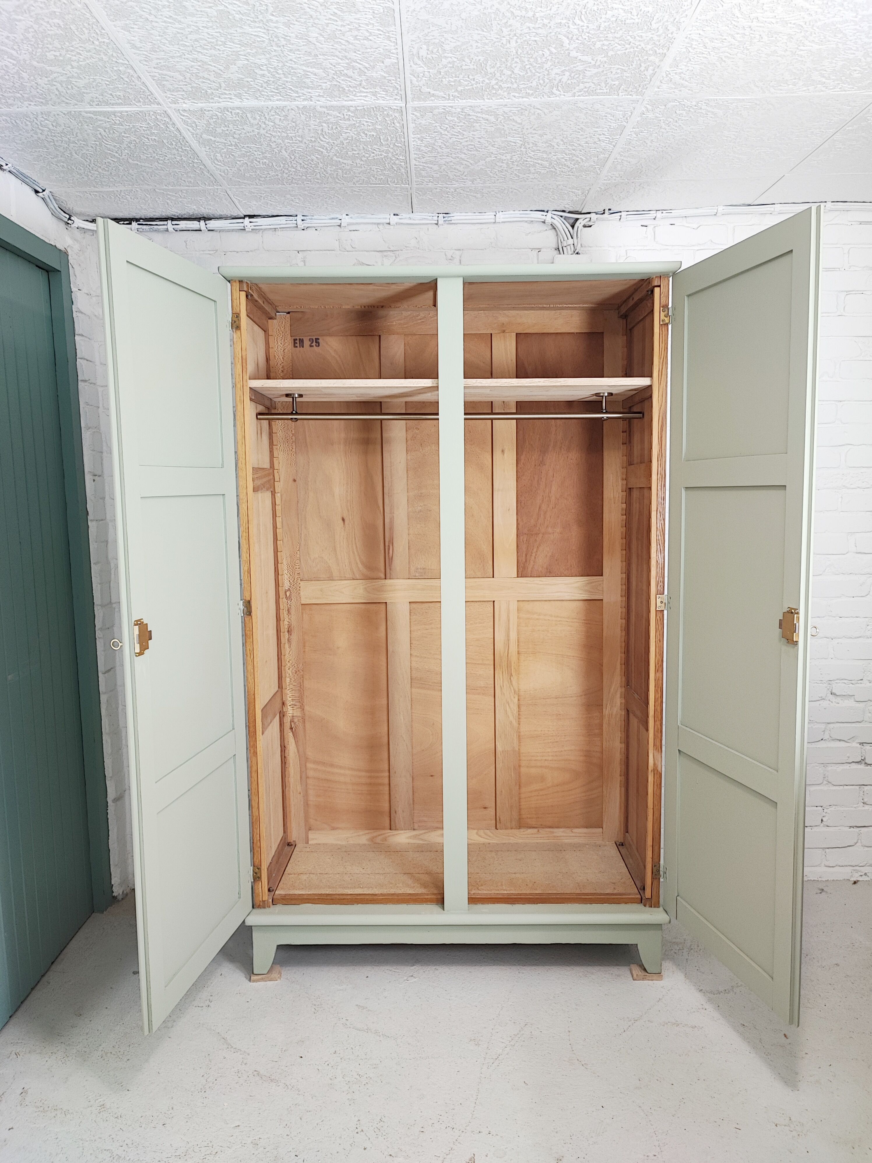 Almond green parisian wardrobe