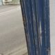 Old blue wooden mirror