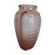 Pink Art Deco glass vase