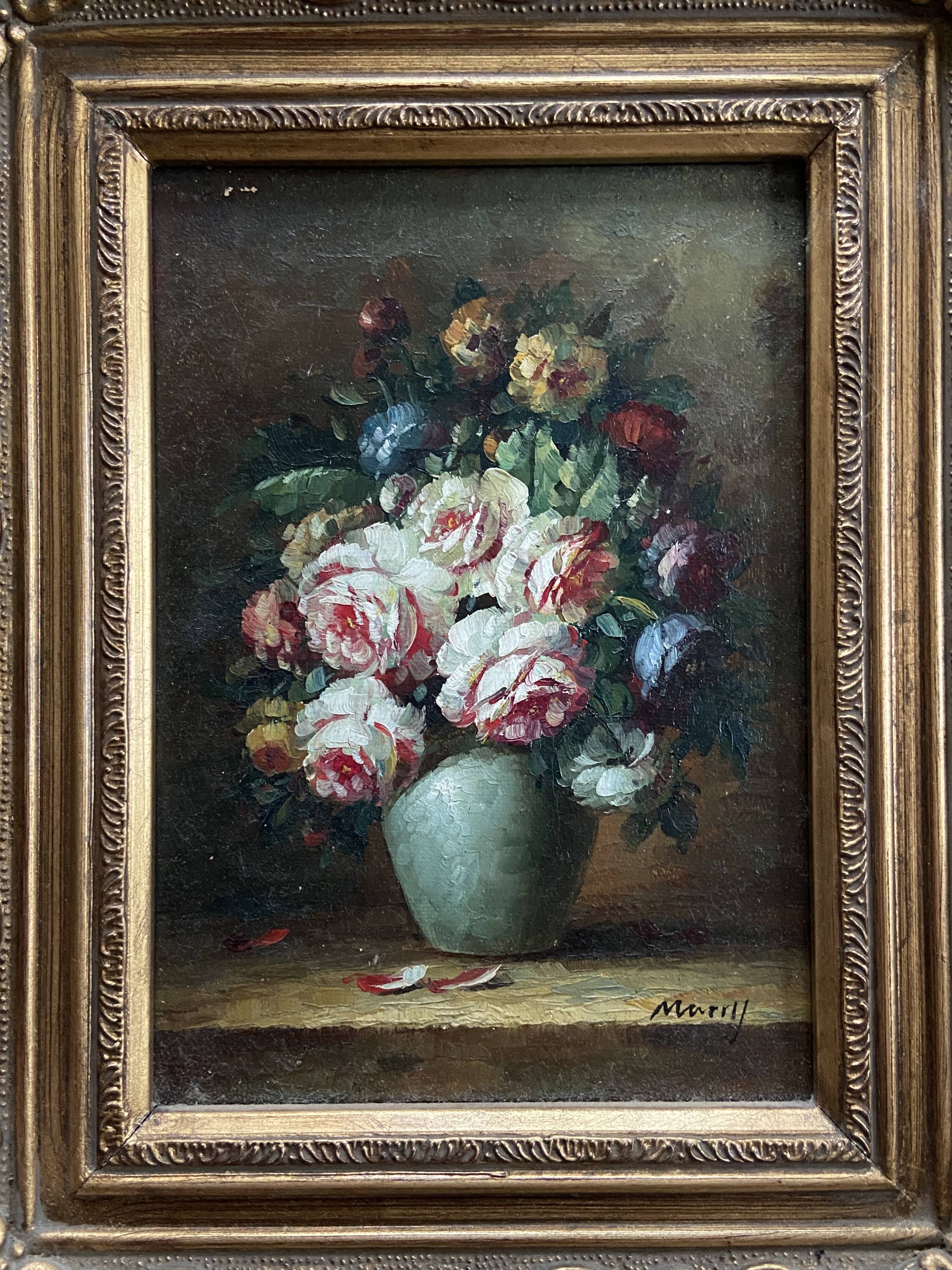 Painting bouquet of flowers