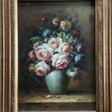 Painting bouquet of flowers