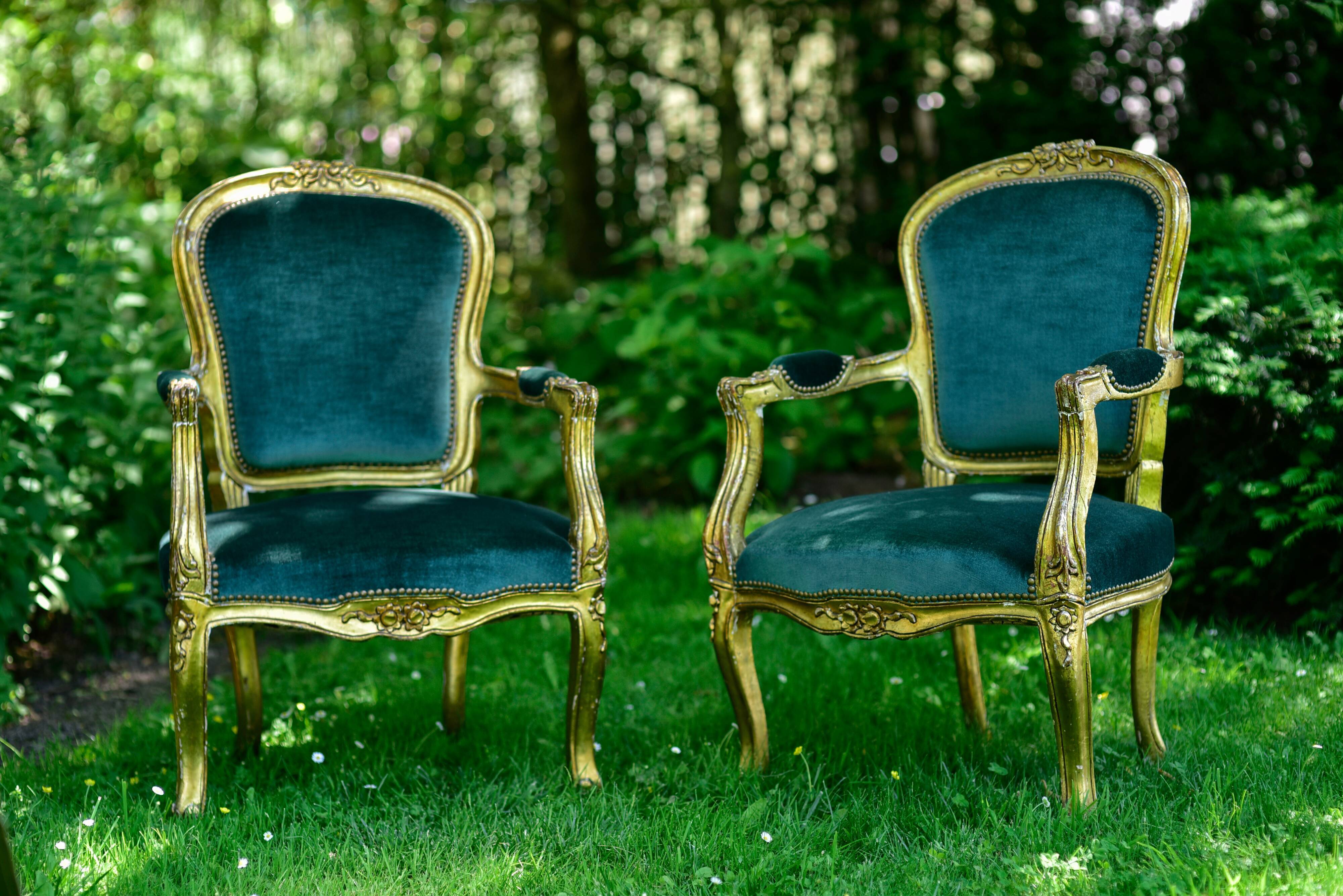 Fauteuils bergères Louis XV