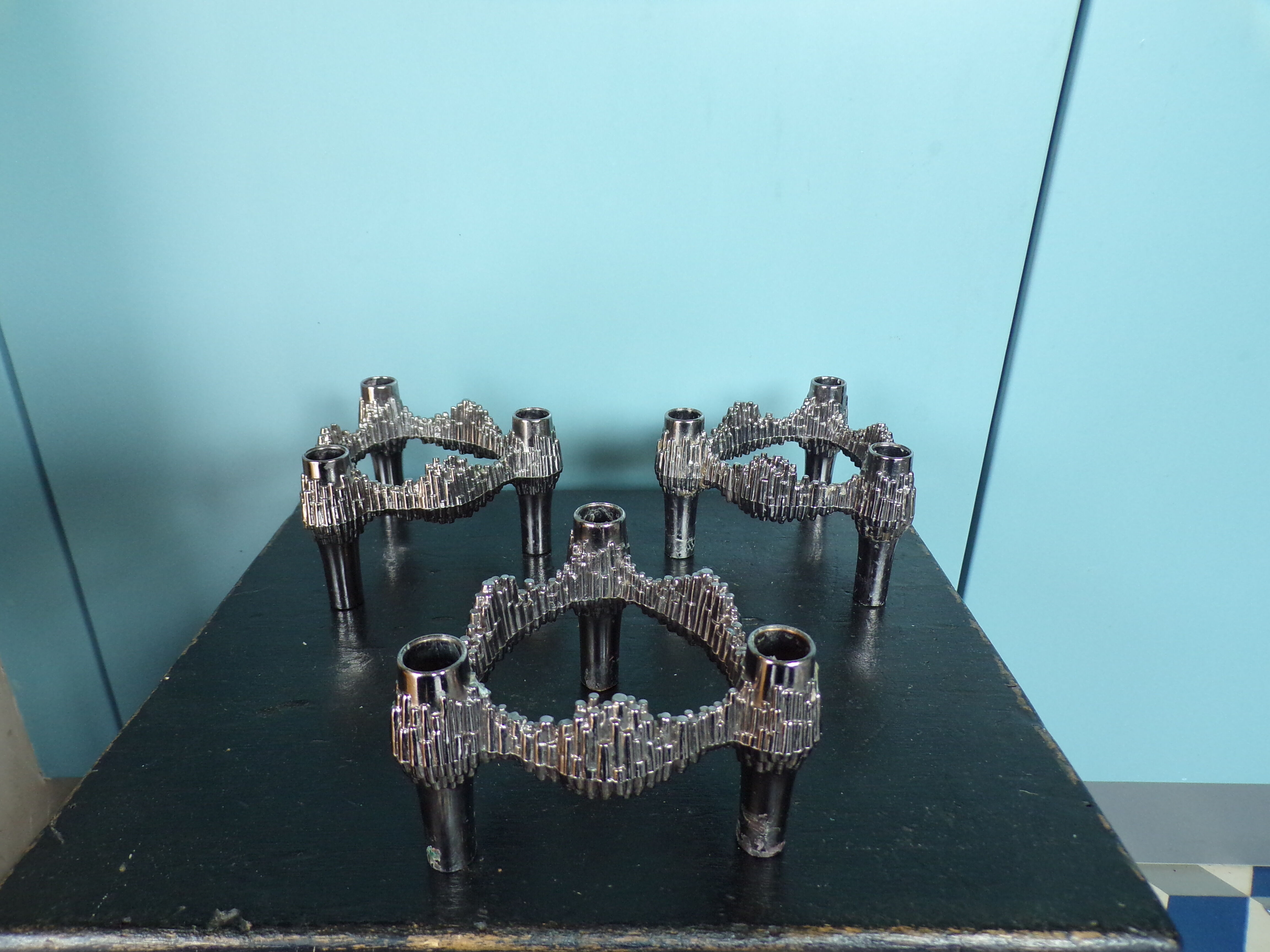Lot 3 candle holders BMF Nagel Quist