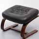 Kengu Leather Ottoman Rykken Norway 1960s
