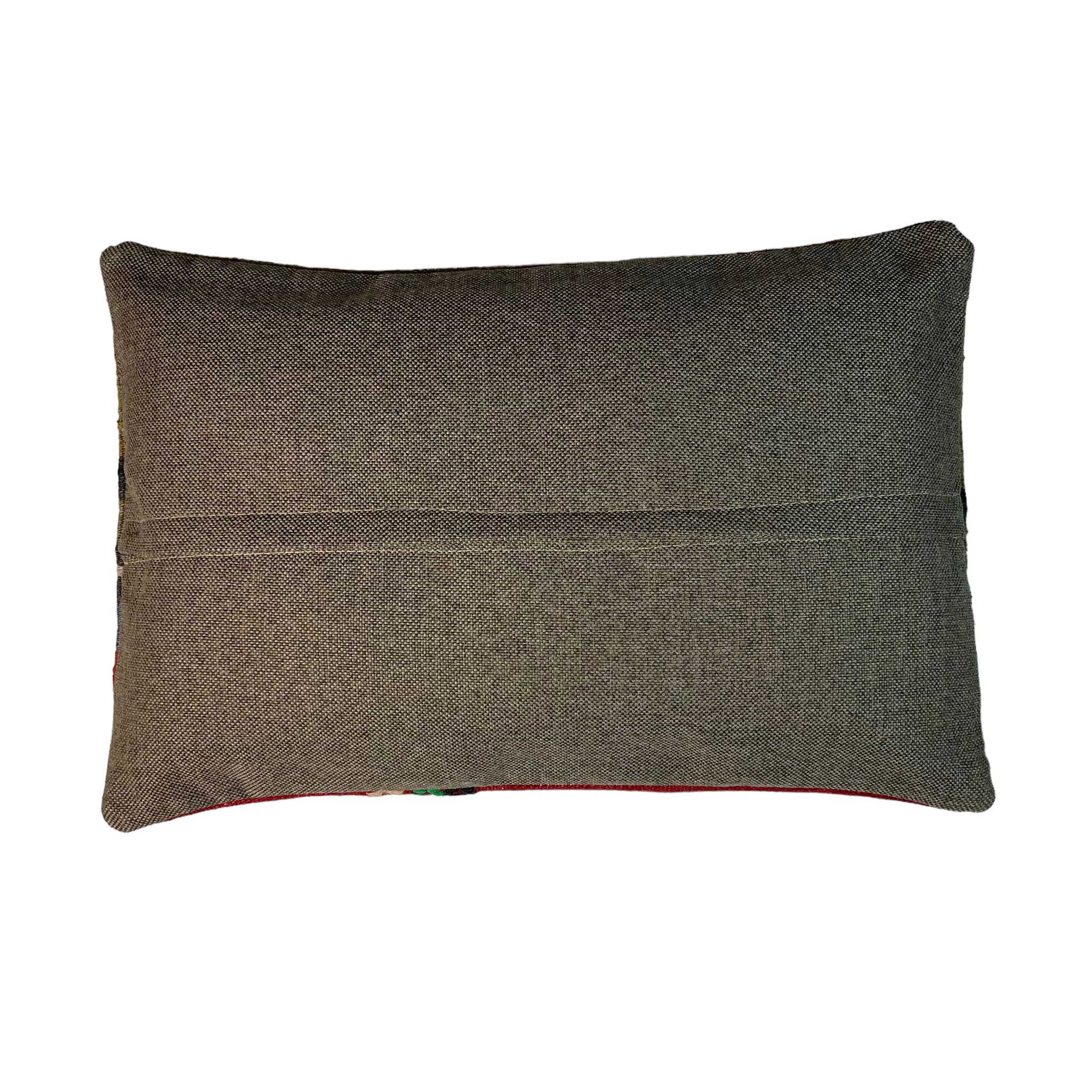 Vintage turkish handmade kilim cushion cover , 30 x 50 cm