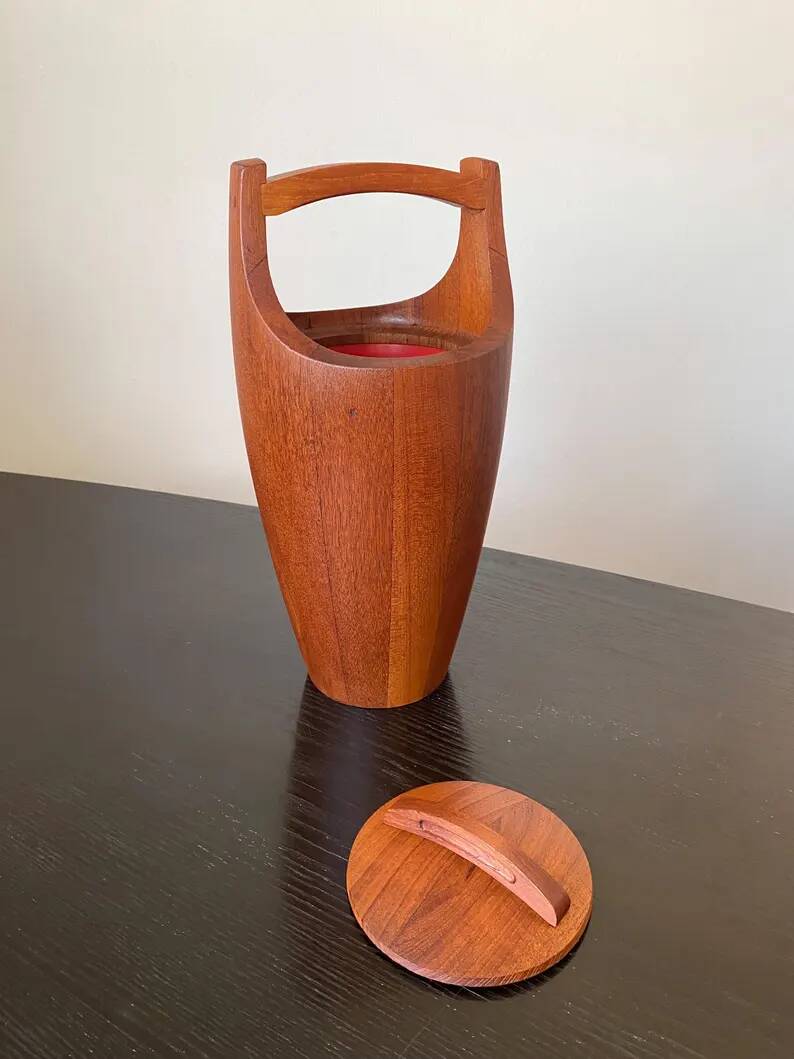 Teak ice bucket by Jens Harald Quistgaard, Denmark 1950s