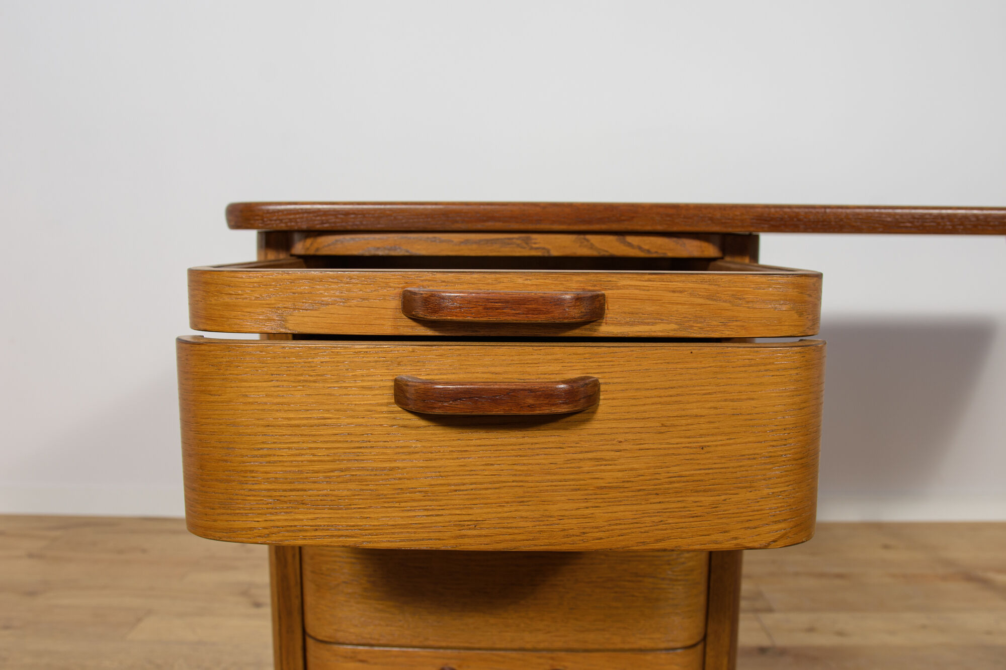 Art Deco Oak Desk by Gunnar Ericsson for Åtvidaberg / Facit AB, Sweden, 1950s