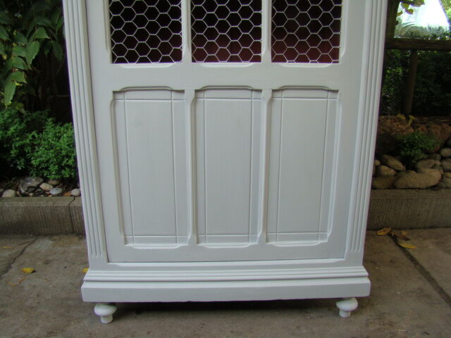 Bookcase old painted showcase