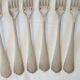 Large Antique Christofle Forks X6 in silver metal