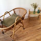 Cradle baby rattan