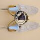 Double tulip wall light in Hoffmeister Iceberg Glass