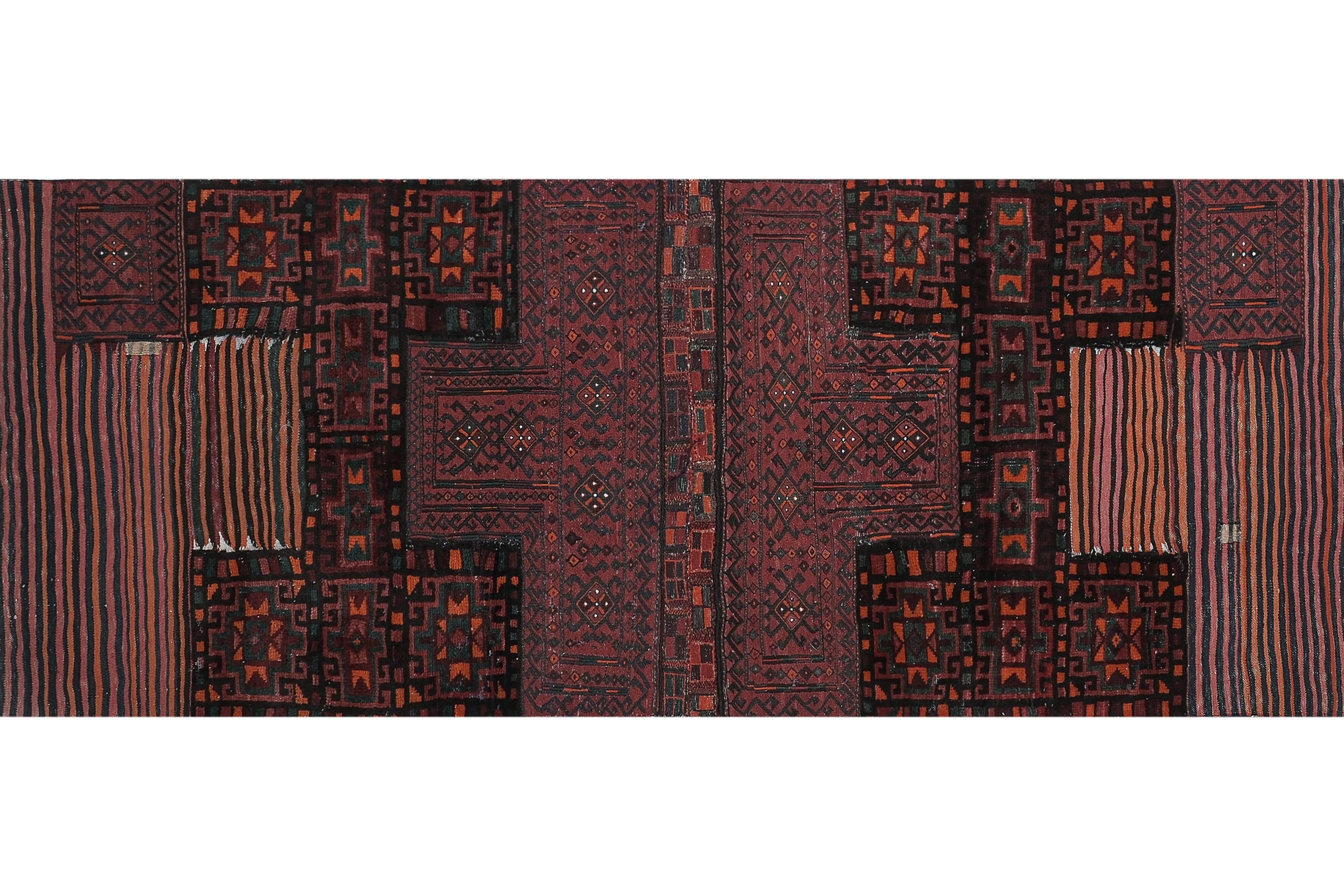 Vintage Turkish Oushak Rug Handwoven 108x276 cm