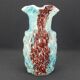 Vase en verre de Clichy, Legras à décor de capitons