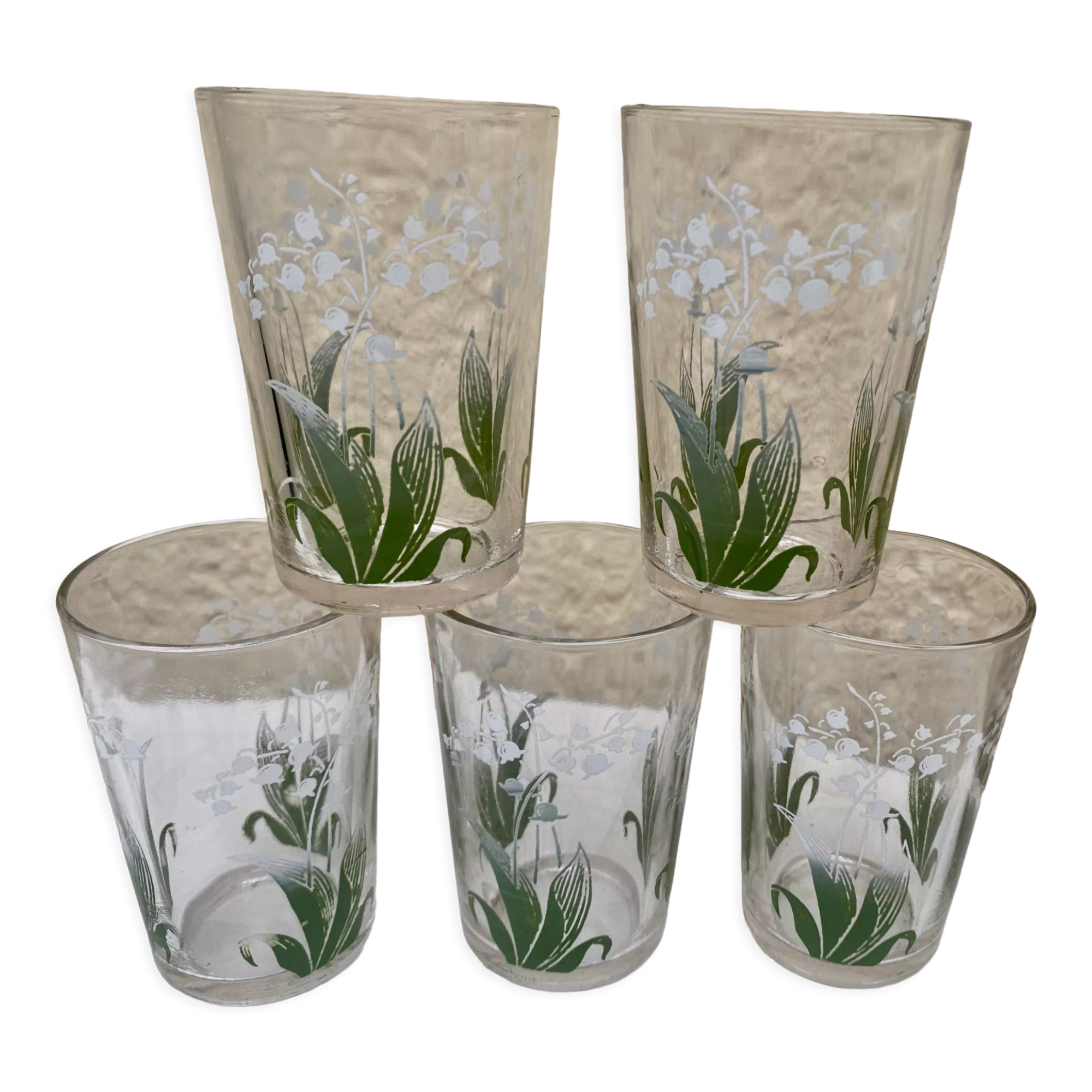 Glasses lucky vintage lily of the valley