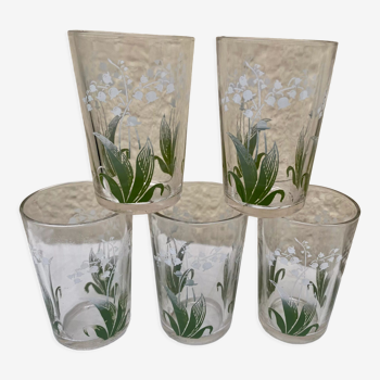 Glasses lucky vintage lily of the valley