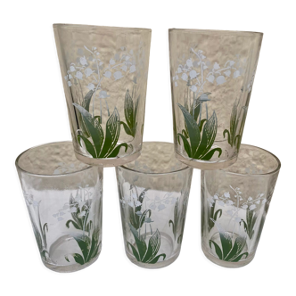Glasses lucky vintage lily of the valley