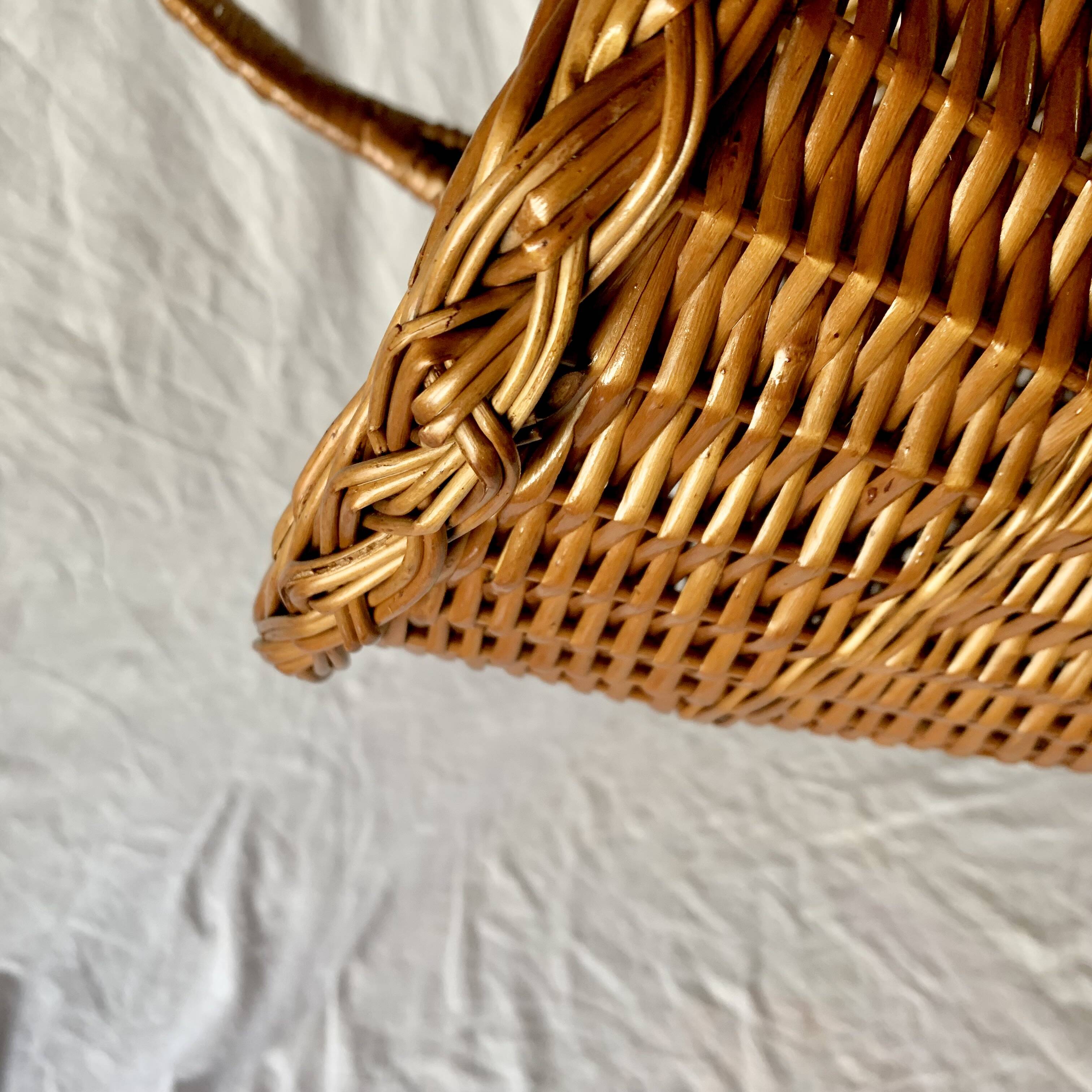 Vintage wicker basket