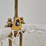 19th century brass rocking cradle from a castle