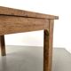 Large brutalist farmhouse table in solid oak from the 1950s.