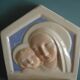 ancient holy water font Desvres Fourmaintraux earthenware