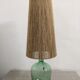 Vintage demijohn lamp in glass and XXL jute rope