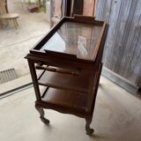 Mahogany serving trolley
