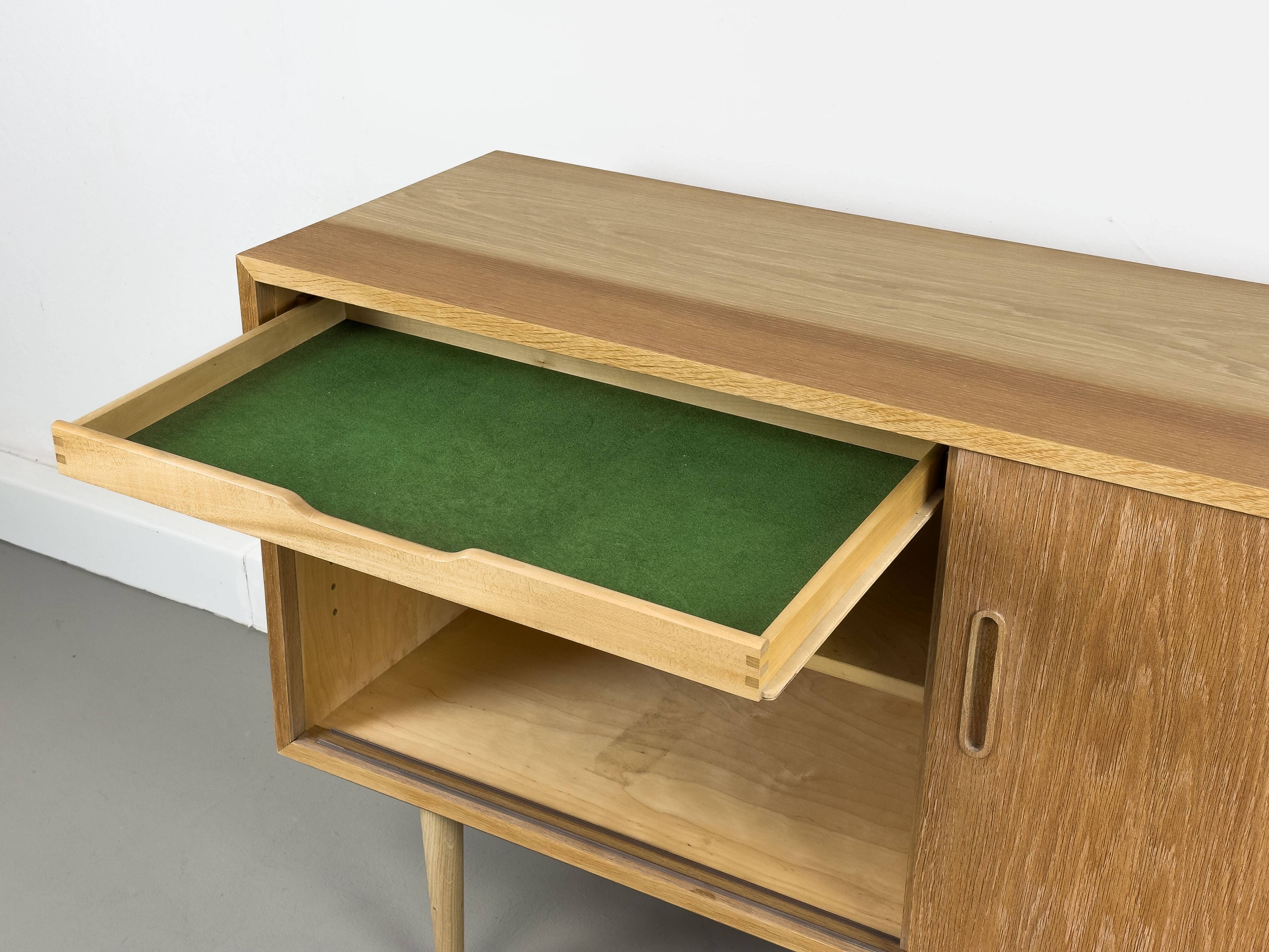 Danish Oak Sideboard by Carlo Jensen for Hundevad & Co., 1960s