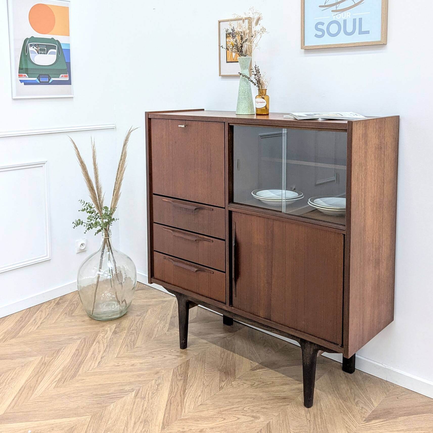 Vintage teak sideboard