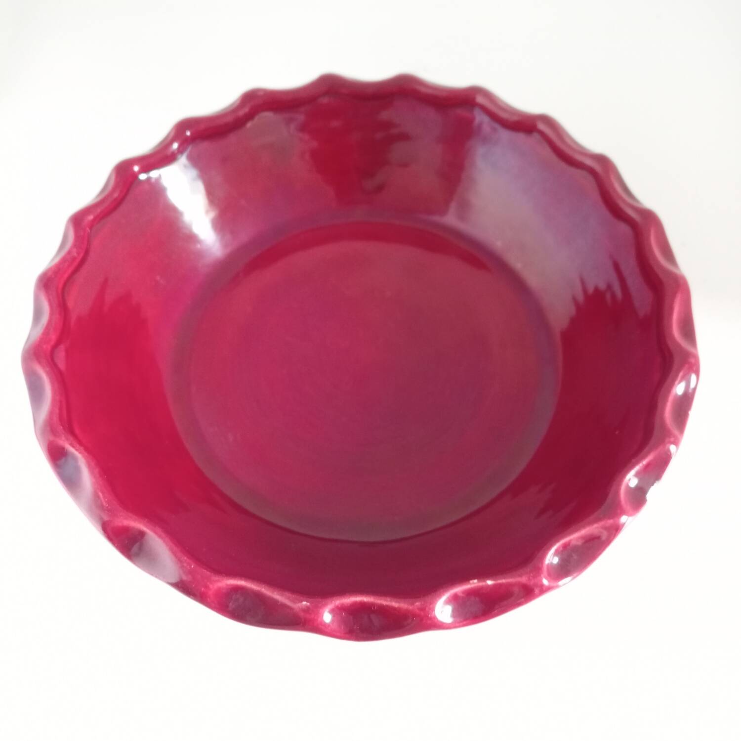 Signed ceramic presentation dish